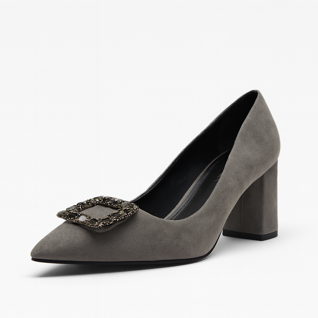 Celeste Charcoal Grace Pumps