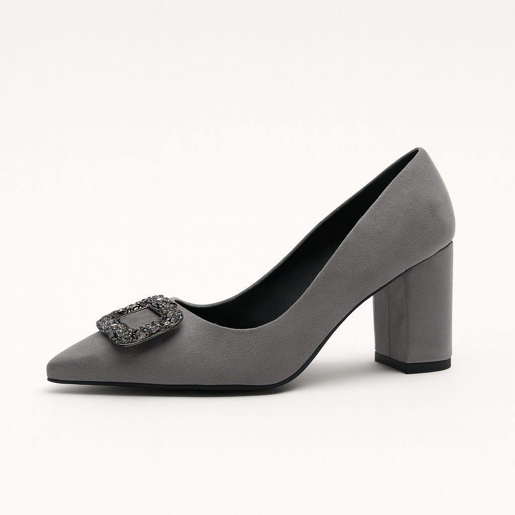 Celeste Charcoal Grace Pumps