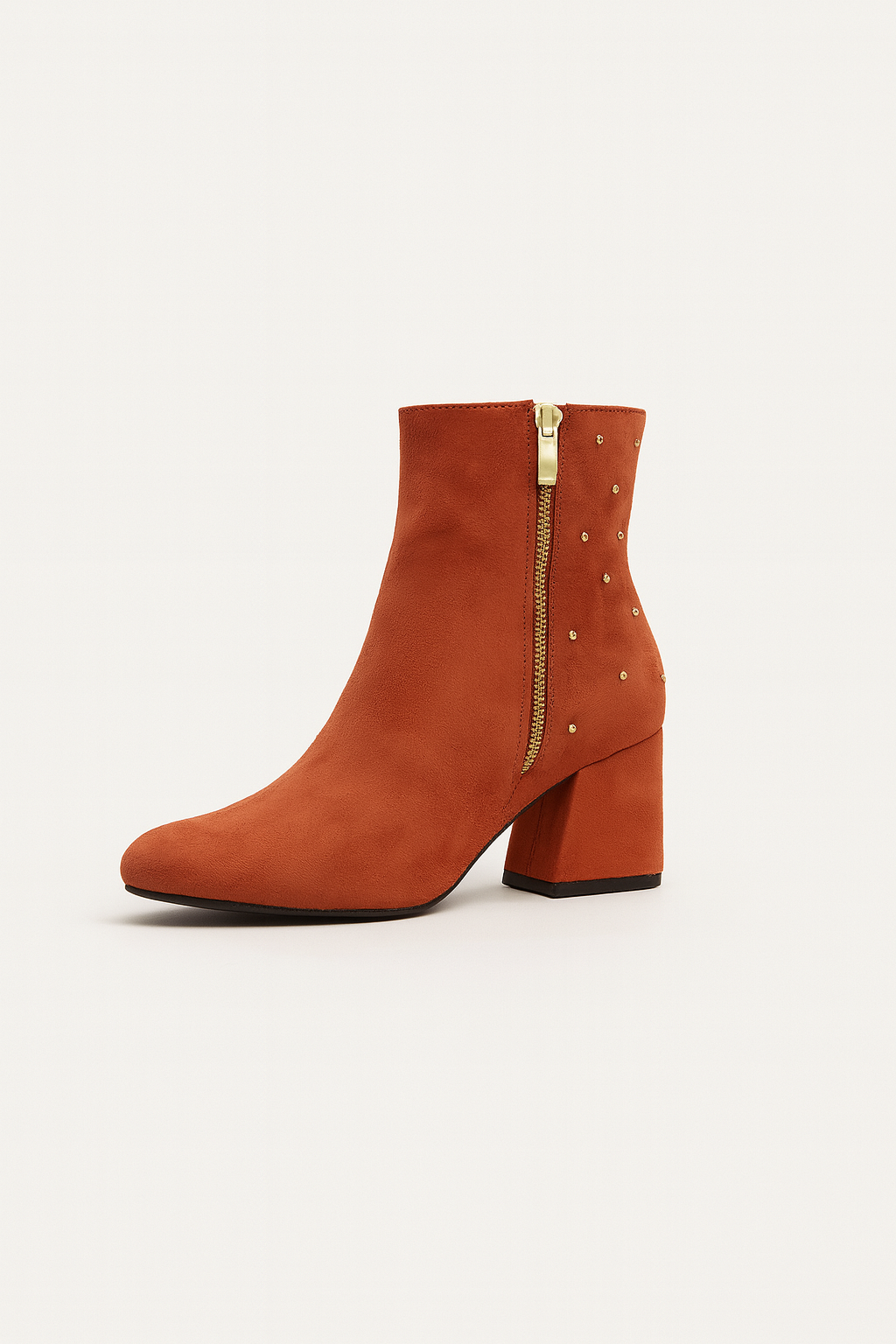 Amara Studded Block Heel Ankle Boots