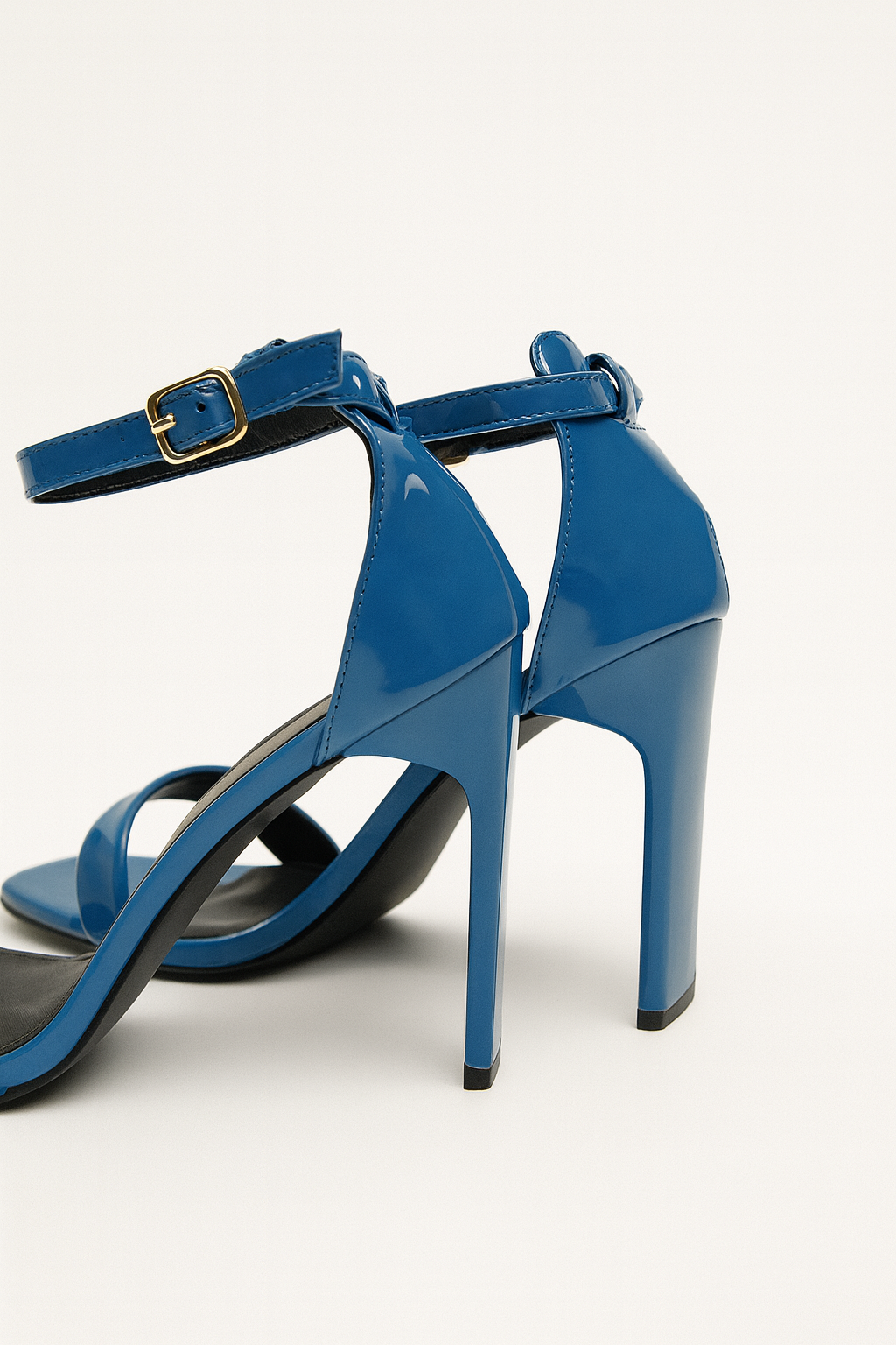 Valentina Cobalt Ankle-Strap Heels