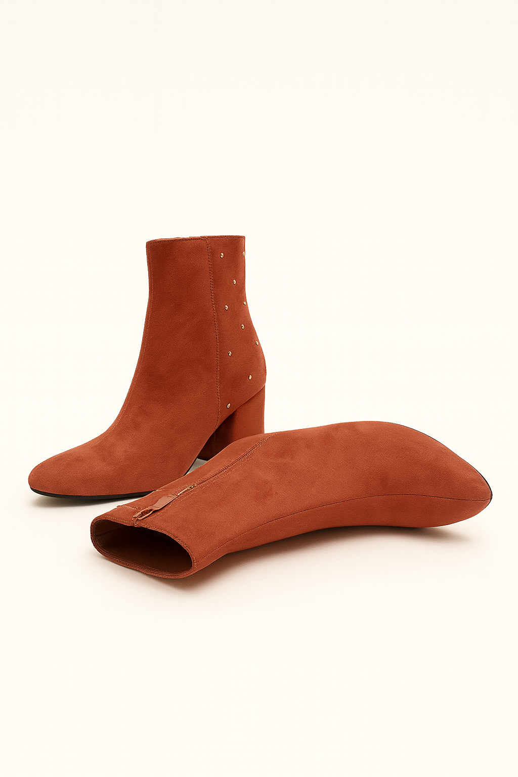 Amara Studded Block Heel Ankle Boots