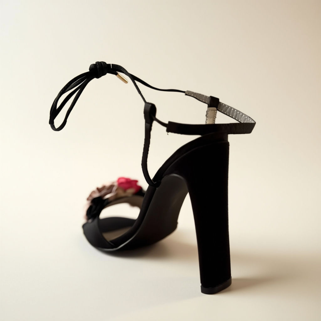 Amara Bloom Noir Heels