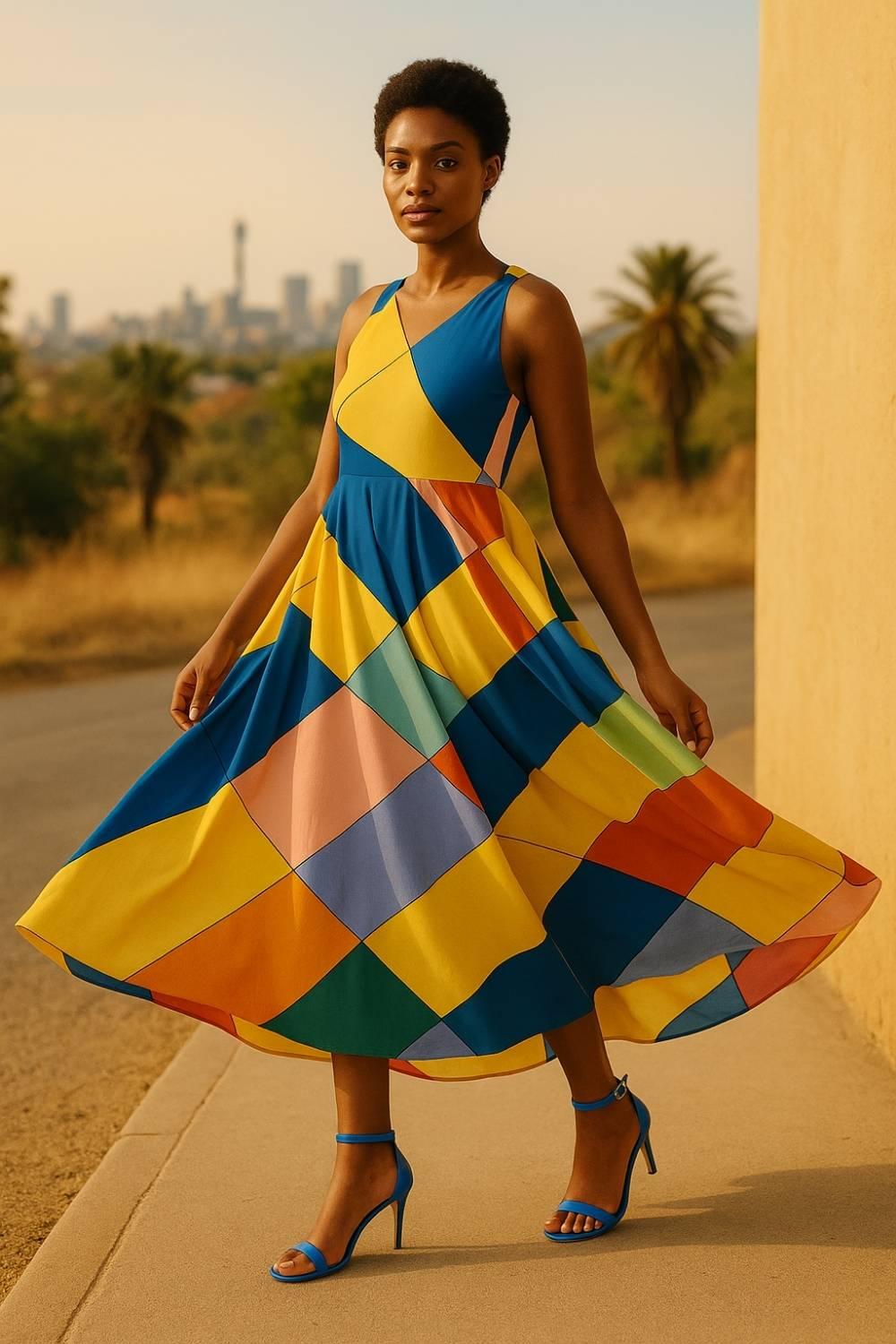 Studio image of Valentina Cobalt Blue Ankle-Strap Heels highlighting the high-gloss patent surface and structured silhouette